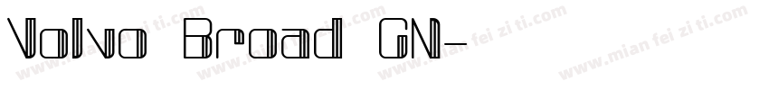 Volvo Broad CN字体转换